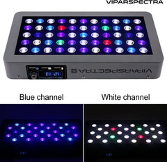 VIPARSPECTRA 165W dual-channel brightness for blue/white customization