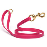 Viper Biothane dog leash in passionfruit pink with brass snap for tracking and training.