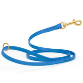Viper Biothane K9 leash cerulean blue with water resistance and odor control.
