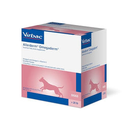 Virbac Allerderm Omegaderm omega oil close-up highlighting skin and coat support