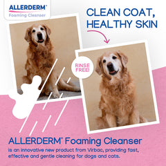 Virbac Allerderm pet cleanse on the go highlights portable wash solution