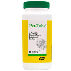 Virbac Pet Tabs Original Formula bottle provides daily vitamin support for dogs' energy and health.