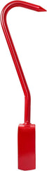 VIRTIONZ 11-inch red hay hook metal-detail close-up with round cold rolled steel