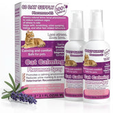 Virtual Crash Cat Calming Spray bottle for at-home anxiety relief in cats