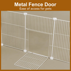 VISCOO metal door entry enabling easy pet access while keeping enclosure secure