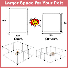 VISCOO semi-transparent pet enclosure enables easy pet observation during play