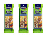 Vitakraft Crunch Sticks variety pack front view for rabbits and guinea pigs—enrichment snack.