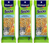 Vitakraft honey-flavor calcium crunch sticks front view for small pets, tasty enrichment