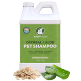 Vital Pet Life dog shampoo bottle pour enables easy bath time grooming