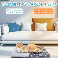VitalCozy cat pad on sofa demonstrates versatile placement for quick warmth on furniture.