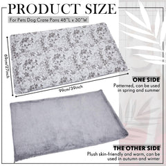 VitalCozy dog crate pan cover soft cotton plush interior enhances pet comfort.