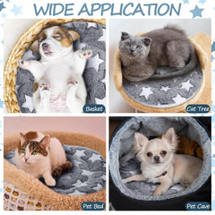 VitalCozy self-warming cat mat reversible design highlights versatile nesting options.
