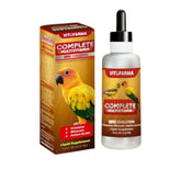 VITOFARMA Bird Evolution bottle pour illustrates easy daily dosage for consistent feeding.