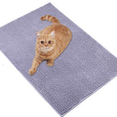 VIVAGLORY cat litter mat softgrip closeup shows plush fibers reducing litter spread