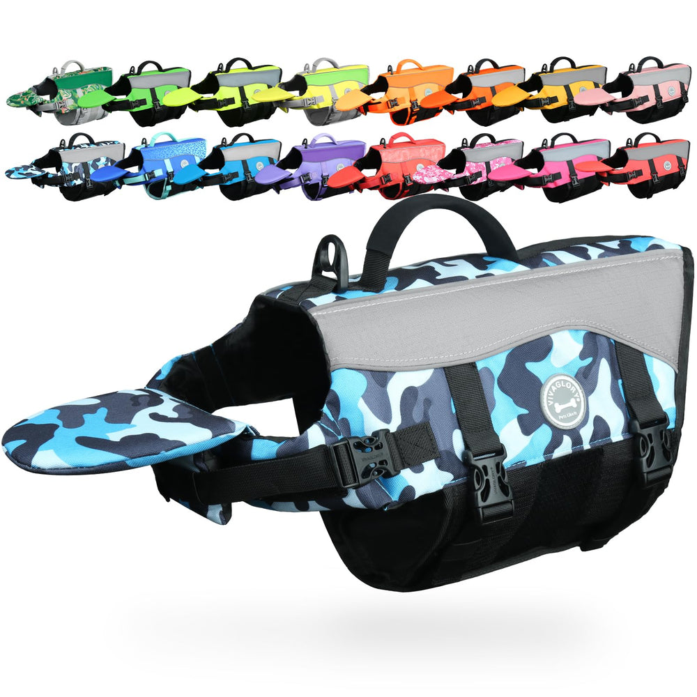 VIVAGLORY front float provides chin support improving comfort during dog swimming.