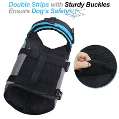 VIVAGLORY life vest reflective strips improve visibility in low light.