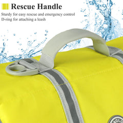 VIVAGLORY dog life vest size chart helps find comfortable fit.