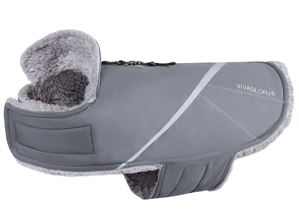 VIVAGLORY Snowrap coat front view showing warmth and fit for walks