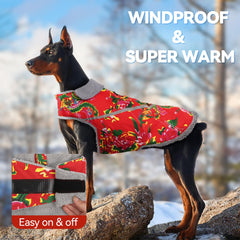 VIVAGLORY Snowrap coat with reflective trim for safer dusk walks