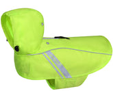 VIVAGLORY Wetoff raincoat front view showing bright yellow waterproof shell for rainy walks