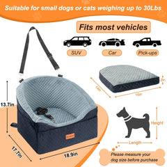 Vivifying dog car seat front-seat installation demonstrates versatile vehicle mounting
