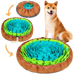 Vivifying Pet Snuffle Mat blue-green packaging highlighting dog enrichment.