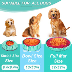 Vivifying Snuffle Mat showing adjustable drawstring securing on a chair leg