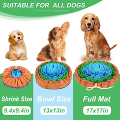 Vivifying Snuffle Mat blue green on table edge for secure play.