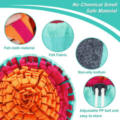 Vivifying Snuffle Mat features a non-slip bottom for stable playtime