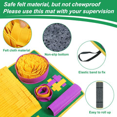 Vivifying Snuffle Mat safe-felt-material – soft texture for gentle exploration.