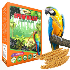 Vivlly spray millet bag front view demonstrates easy storage and fresh snacking.