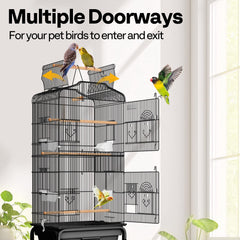 VIVOHOME slide-out tray enables quick cleaning and tidy setup.