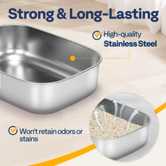 VIVOHOME XL non-slip-feet keep the box stable on any floor surfaces.