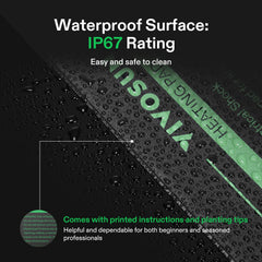VIVOSUN far-infrared heat technology delivers even warmth across the habitat substrate.