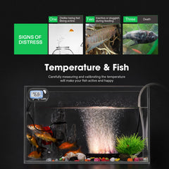 VIVOSUN thermometer kit LCD display close-up for easy temperature reading.