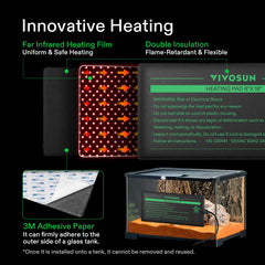 VIVOSUN thermostat controller provides precise digital temperature readout for terrarium care.
