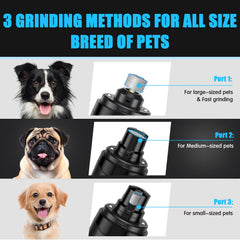 VIWIK cordless USB-rechargeable nail grinder ready for grooming anywhere.