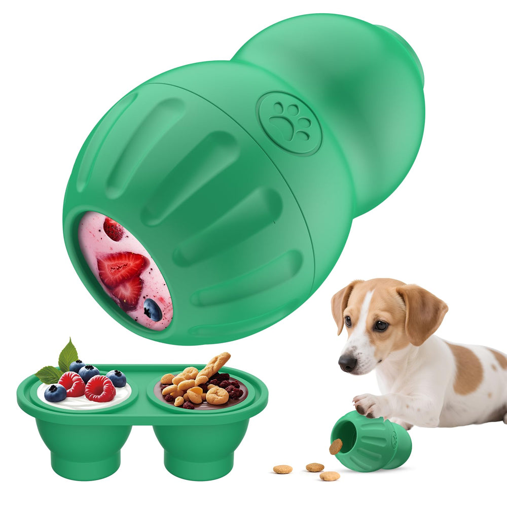 VIWIK frozen-treat-dispensing-toy-green promoting mental engagement for dogs