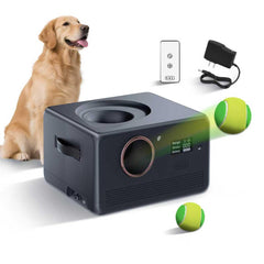 VKL Automatic Dog Ball Launcher Pro front view showcasing durable ABS housing for outdoor play