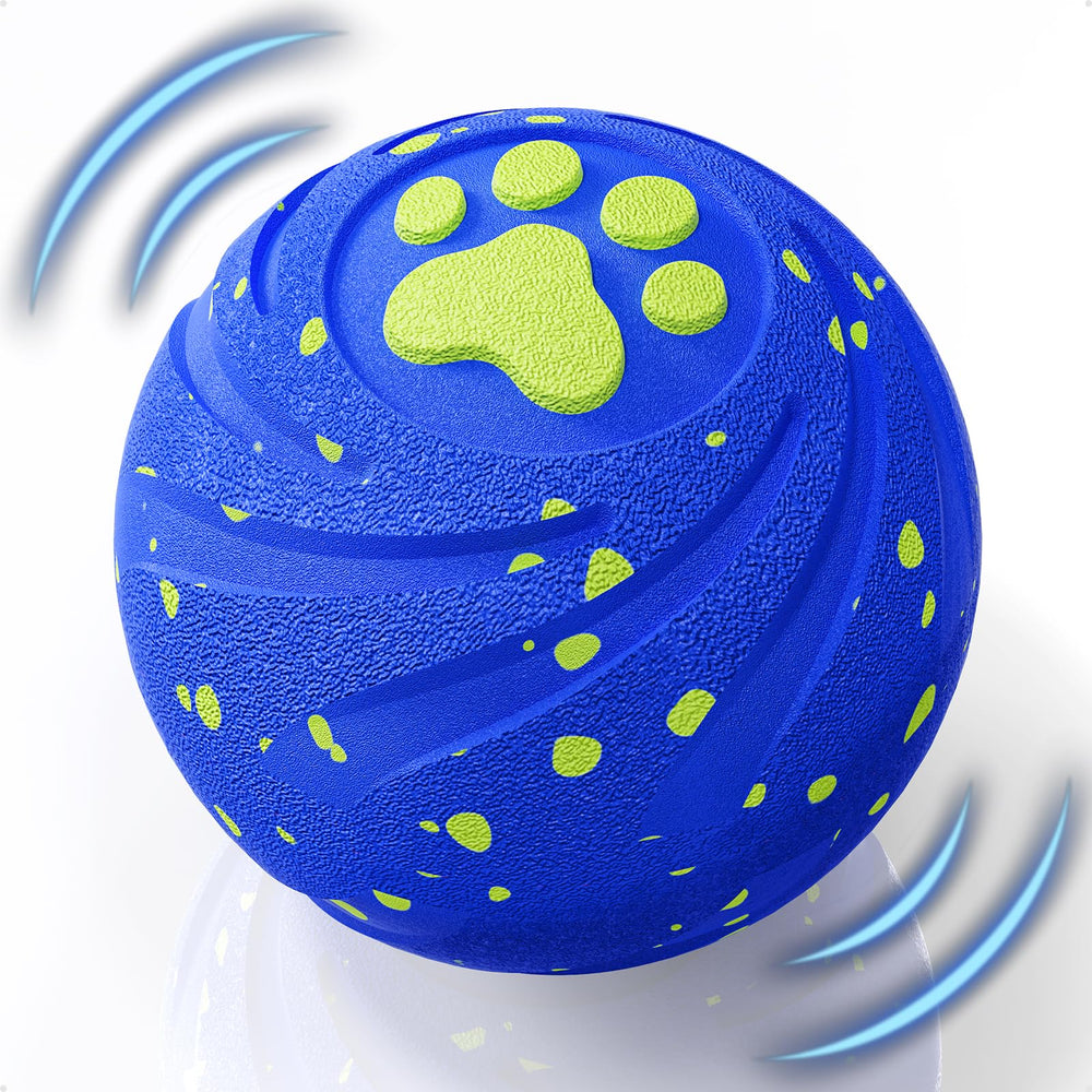VNAKIO interactive dog ball front view shows durable design for hours of fetch