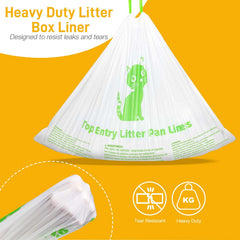 VoagLuk 50-count liner pack simplifies replacements and reduces frequent box cleaning.