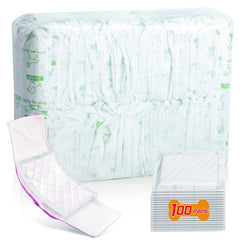 VoagLuk dog diaper liners packaging shows 100-count box for quick replacements.