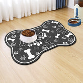 Voanos dog-cat food mat absorbent surface for quick spill drying