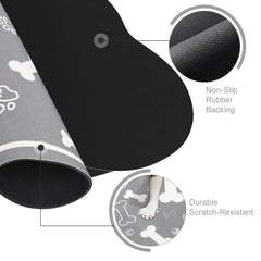 Voanos mat with rubber backing prevents sliding during mealtime