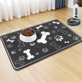 Voanos pet feeding mat setup shows an organized mealtime area and floor protection.