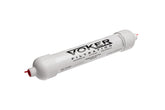 Voker holding tank vent filter carbon bed closeup shows dense filtration for odor control.