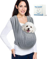 Vokvaktak dog sling front view carrier for small dogs with hands-free comfort