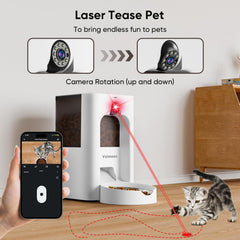 Volmees cat feeder with 2K camera offering real time monitoring