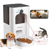 Volmees automatic cat feeder front view for home use and scheduling