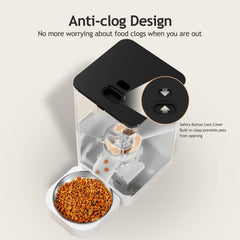 Voluas Cat Feeder digital display emphasizes simple schedule setup and control.